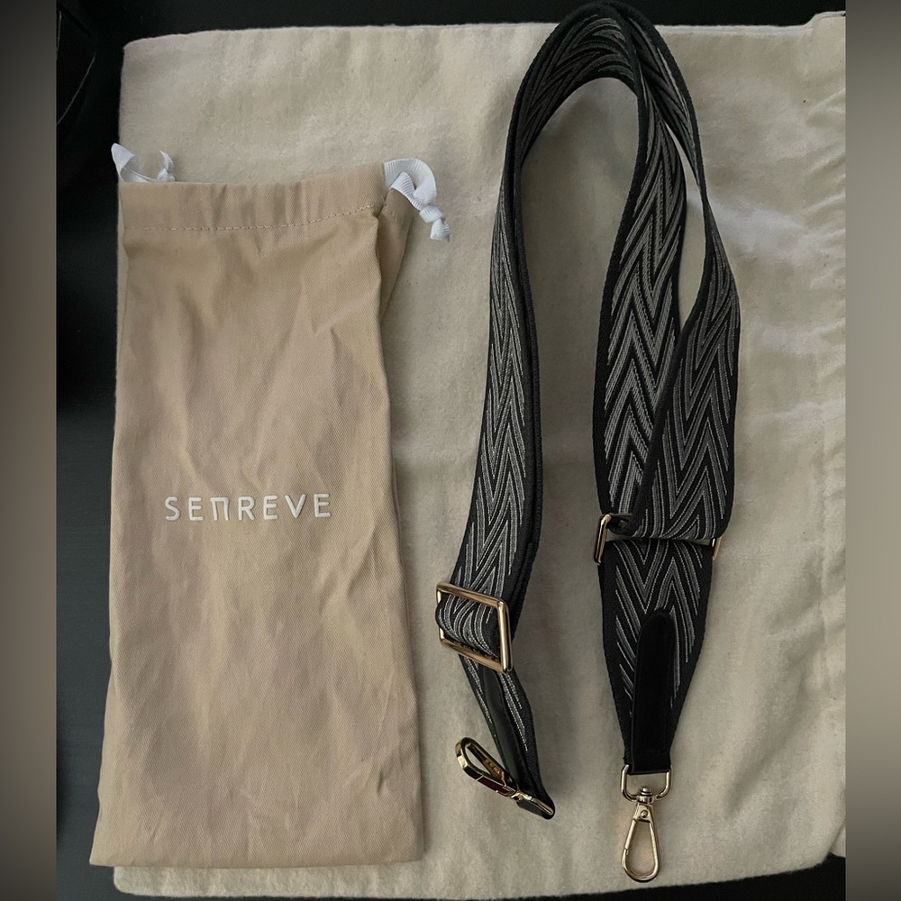 SENREVE - Adjustable Cotton Strap - Noir/Gold